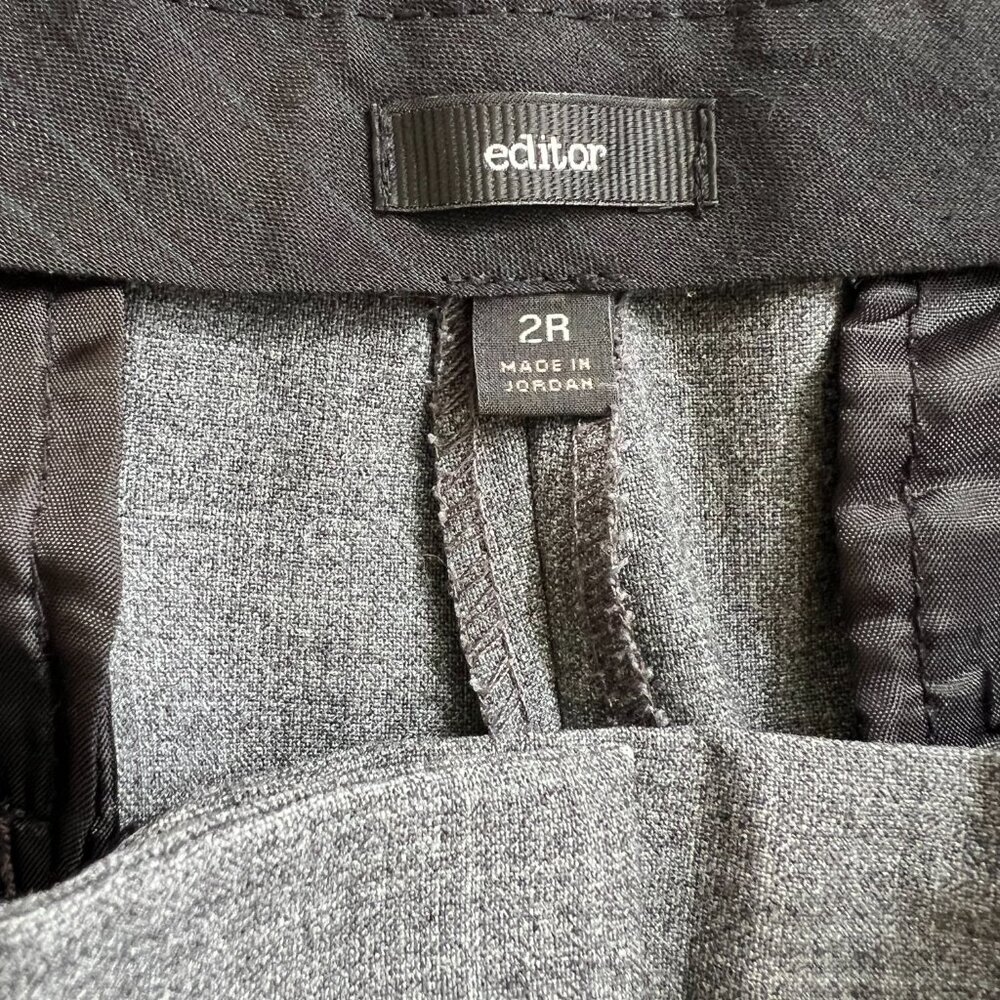 Express Design Studio Editor Gray Work Dress Pant… - image 4